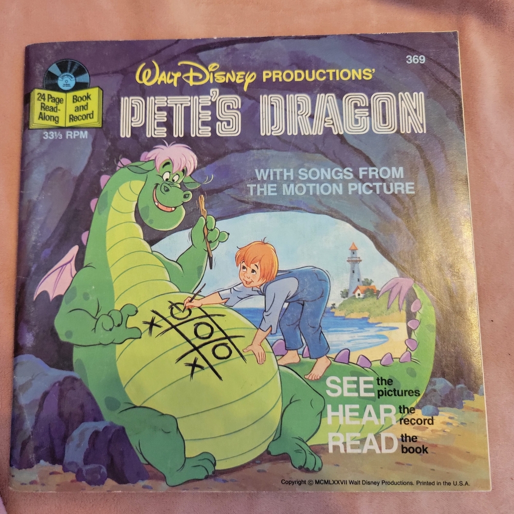 Walt Disney Pete's Dragon Record Album - Green Dragon Cover
